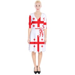 Borders Country Flag Geography Map Wrap Up Cocktail Dress