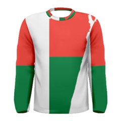 Madagascar Flag Map Geography Men s Long Sleeve Tee