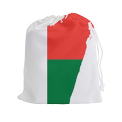 Madagascar Flag Map Geography Drawstring Pouch (xxl)