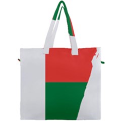 Madagascar Flag Map Geography Canvas Travel Bag