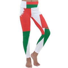 Madagascar Flag Map Geography Kids  Lightweight Velour Classic Yoga Leggings by Sapixe