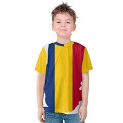 Chad Flag Map Geography Outline Kids  Cotton Tee