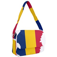 Chad Flag Map Geography Outline Courier Bag