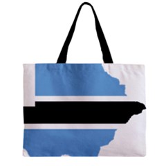 Botswana Flag Map Geography Zipper Mini Tote Bag by Sapixe