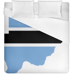 Botswana Flag Map Geography Duvet Cover (king Size)