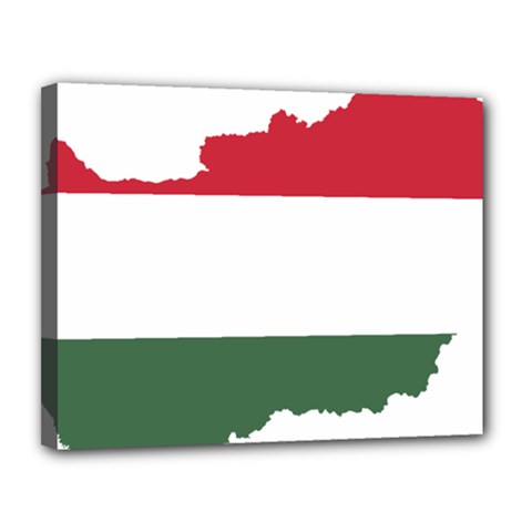 Hungary Country Europe Flag Canvas 14  X 11  (stretched)