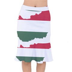 Hungary Country Europe Flag Short Mermaid Skirt