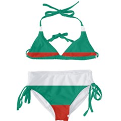 Bulgaria Country Europe Flag Kids  Classic Bikini Set by Sapixe