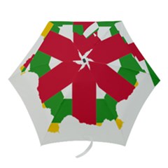 Central African Republic Flag Map Mini Folding Umbrellas by Sapixe