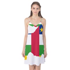 Central African Republic Flag Map Camis Nightgown