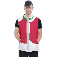 Central African Republic Flag Map Men s Puffer Vest