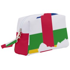 Central African Republic Flag Map Wristlet Pouch Bag (large)