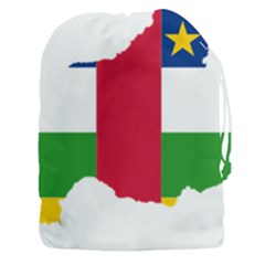 Central African Republic Flag Map Drawstring Pouch (xxxl)