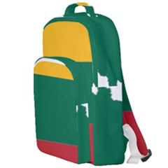Lithuania Country Europe Flag Double Compartment Backpack by Sapixe