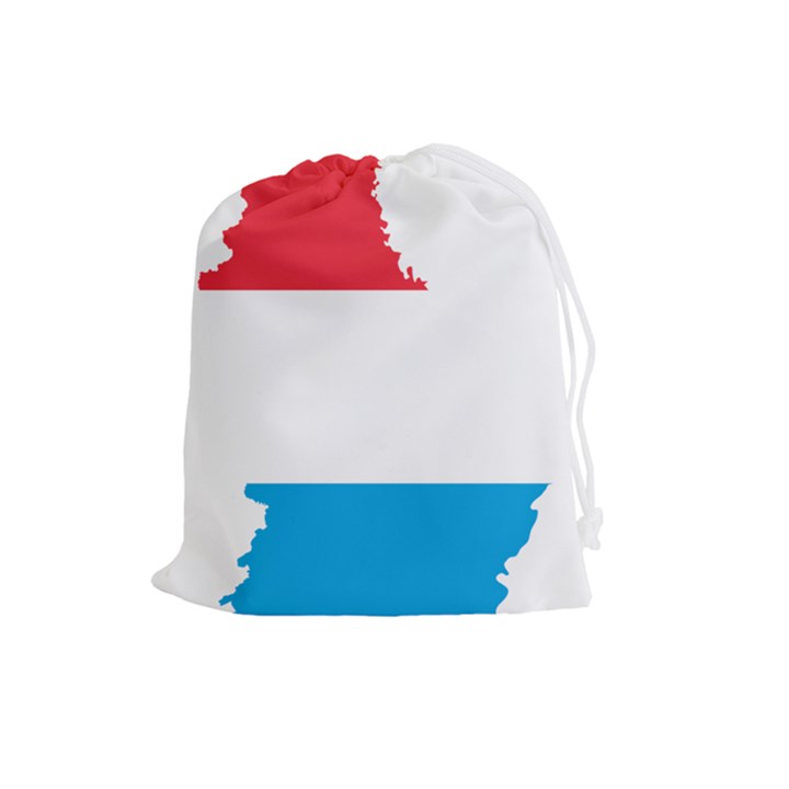 Luxembourg Country Europe Flag Drawstring Pouch (Large)