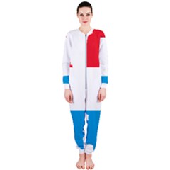 Luxembourg Country Europe Flag Onepiece Jumpsuit (ladies)  by Sapixe