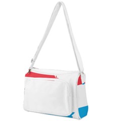 Luxembourg Country Europe Flag Front Pocket Crossbody Bag by Sapixe
