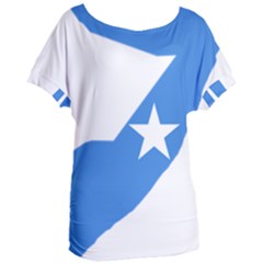 Somalia Flag Map Geography Outline Women s Oversized Tee by Sapixe