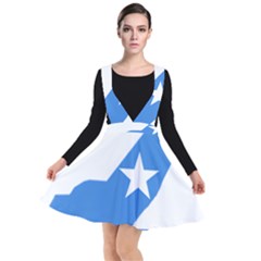 Somalia Flag Map Geography Outline Plunge Pinafore Dress