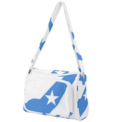 Somalia Flag Map Geography Outline Front Pocket Crossbody Bag by Sapixe