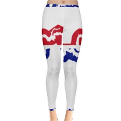 Gambia Flag Map Geography Outline Inside Out Leggings