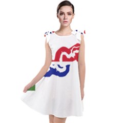 Gambia Flag Map Geography Outline Tie Up Tunic Dress by Sapixe