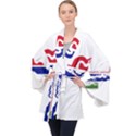 Gambia Flag Map Geography Outline Velvet Kimono Robe View1