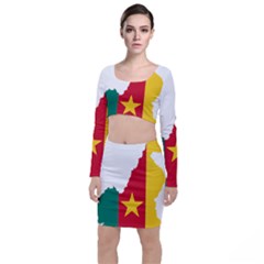 Cameroon Flag Map Geography Top And Skirt Sets