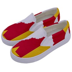 Cameroon Flag Map Geography Kids  Canvas Slip Ons by Sapixe