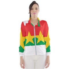 Burkina Faso Flag Map Geography Women s Windbreaker