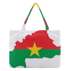 Burkina Faso Flag Map Geography Medium Tote Bag by Sapixe