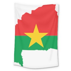 Burkina Faso Flag Map Geography Large Tapestry