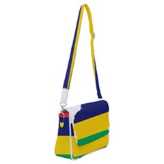 Mauritius Flag Map Geography Shoulder Bag With Back Zipper
