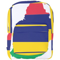 Mauritius Flag Map Geography Full Print Backpack