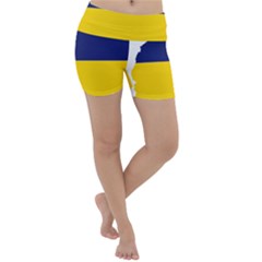 Mauritius Flag Map Geography Lightweight Velour Yoga Shorts