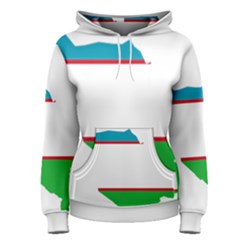 Borders Country Flag Geography Map Women s Pullover Hoodie by Sapixe