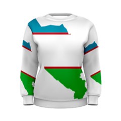 Borders Country Flag Geography Map Women s Sweatshirt by Sapixe