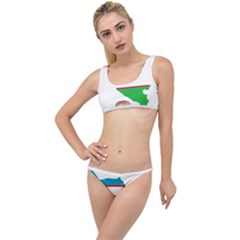 Borders Country Flag Geography Map The Little Details Bikini Set