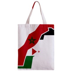 Western Sahara Flag Map Geography Zipper Classic Tote Bag