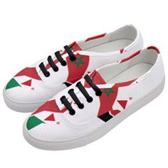 Western Sahara Flag Map Geography Women s Classic Low Top Sneakers by Sapixe