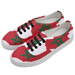 Morocco Flag Map Geography Outline Women s Classic Low Top Sneakers by Sapixe