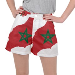 Morocco Flag Map Geography Outline Ripstop Shorts