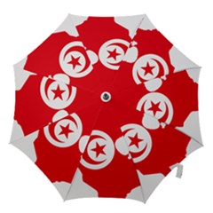 Tunisia Flag Map Geography Outline Hook Handle Umbrellas (Small)