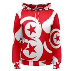Tunisia Flag Map Geography Outline Women s Pullover Hoodie