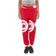 Tunisia Flag Map Geography Outline Women s Jogger Sweatpants