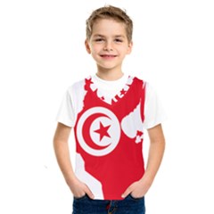 Tunisia Flag Map Geography Outline Kids  SportsWear