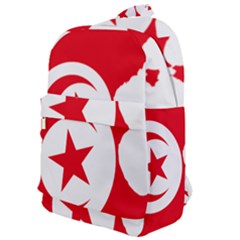 Tunisia Flag Map Geography Outline Classic Backpack