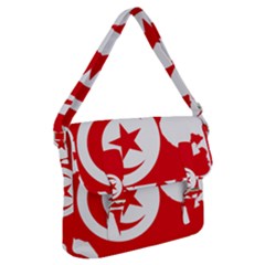Tunisia Flag Map Geography Outline Buckle Messenger Bag