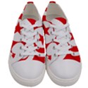 Tunisia Flag Map Geography Outline Women s Low Top Canvas Sneakers View1