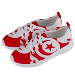 Tunisia Flag Map Geography Outline Women s Lightweight Sports Shoes by Sapixe
